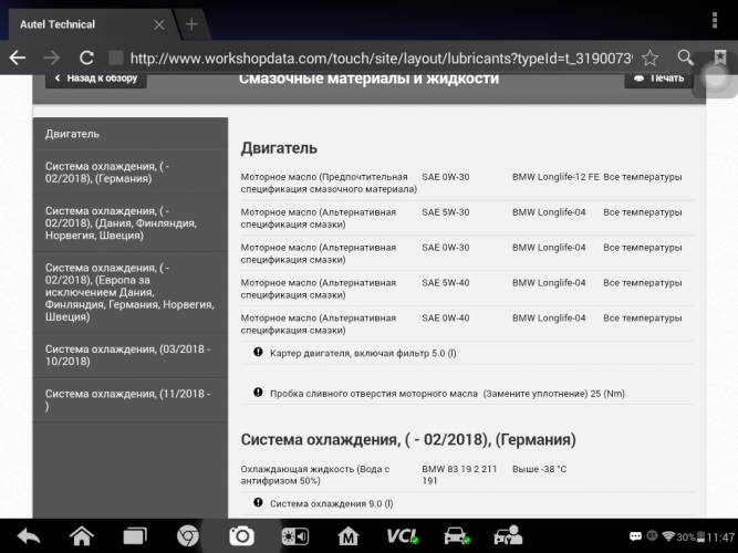 Подписка на техническую документацию Haynes PRO Tech Basic, сервисное обслуживание, жидкости, 1 год