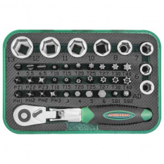 Набор торцевых головок 1/4"DR, вставок-бит 1/4"DR, 40 предметов