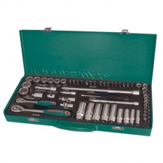 Набор головок торцевых Jonnesway S04H3157S 1/4&amp;quot; и 3/8&amp;quot;DR, 4-24 мм, 57 предметов