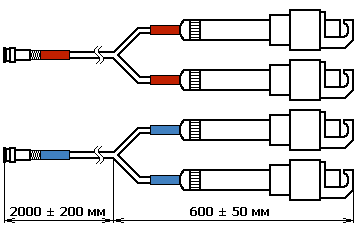 Комплект ВВ емкостных датчиков DIS-4